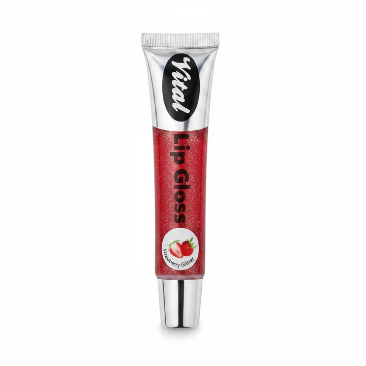 Vital Lip Gloss Strawberry Glitter 6/Pack