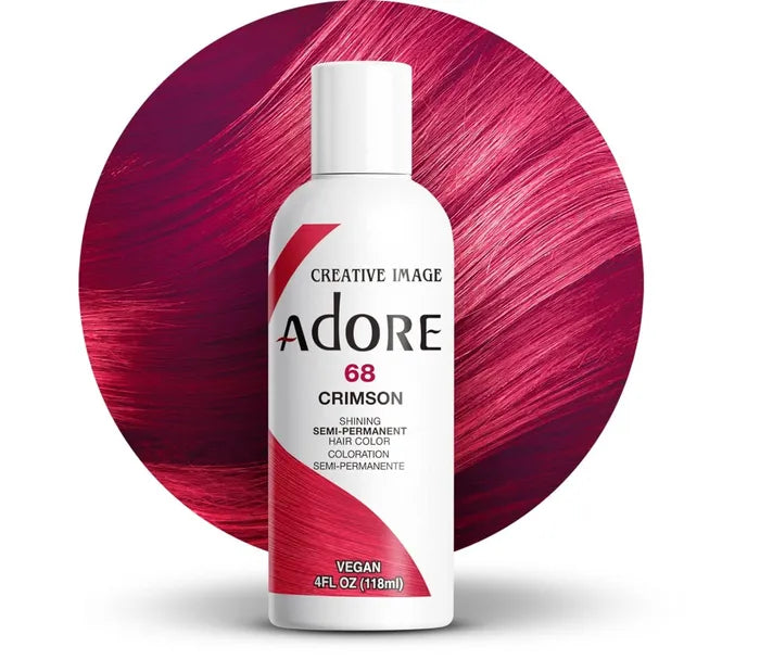 Adore Semi Permanent Hair Color 68 Crimson 118ml