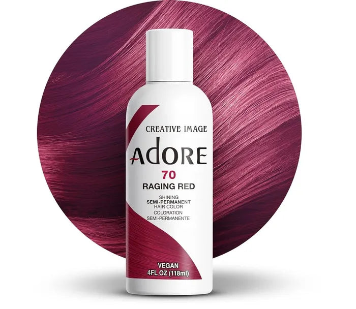 Adore Semi Permanent Hair Color 70 Raging Red 118ml