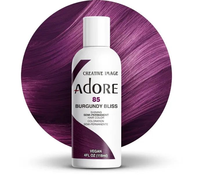 Adore Semi Permanent Hair Color 85 Burgundy Bliss 118ml