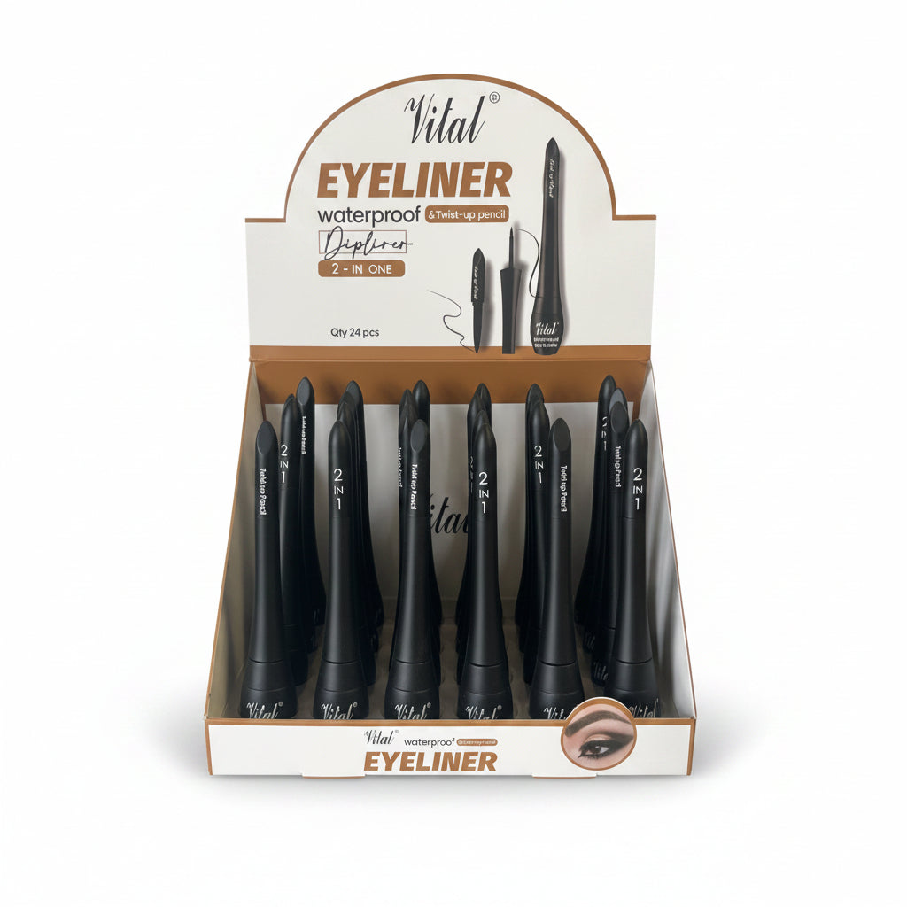 Vital Dipliner Eyeliner & Twist Up Pencil 24/Tray