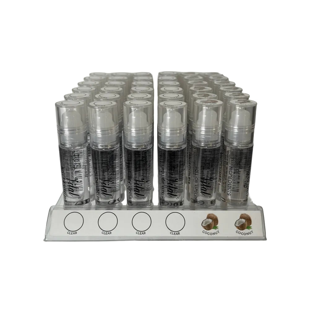 Vital Roll On Lip Gloss Clear & Coconut 36/Tray