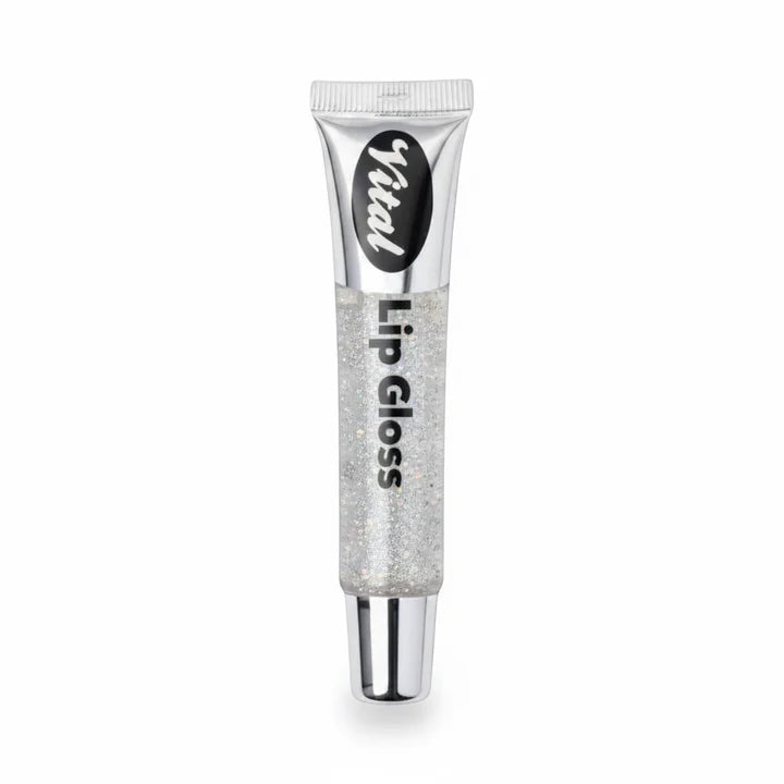 Vital Lip Gloss Clear Glitter 6/Pack