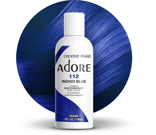 Adore Semi Permanent Hair Color 112 Indigo Blue 118ml