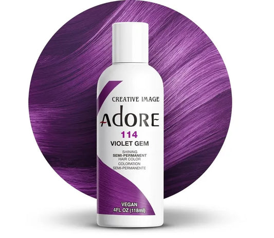 Adore Semi Permanent Hair Color 114 Violet Gem 118ml