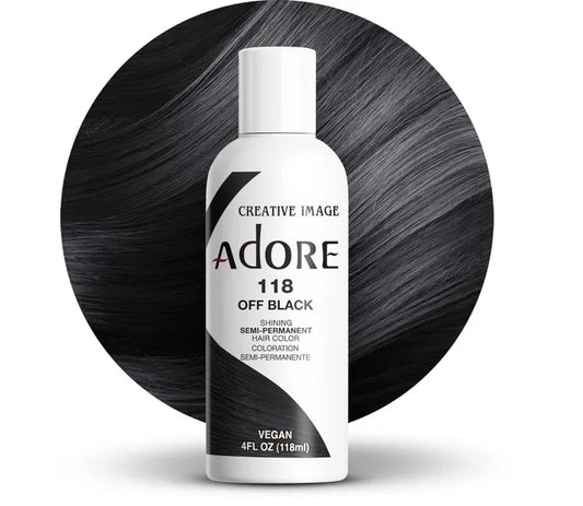 Adore Semi Permanent Hair Color 118 Off Black 118ml