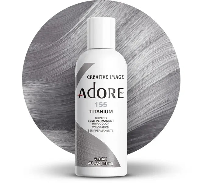 Adore Semi Permanent Hair Color 155 Titanium 118ml