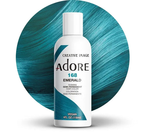 Adore Semi Permanent Hair Color 168 Emerald 118ml