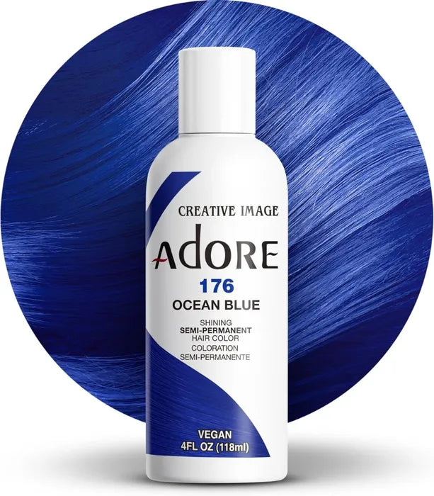 Adore Semi Permanent Hair Color 176 Ocean Blue 118ml