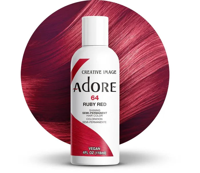 Adore Semi Permanent Hair Color 64 Ruby Red 118ml
