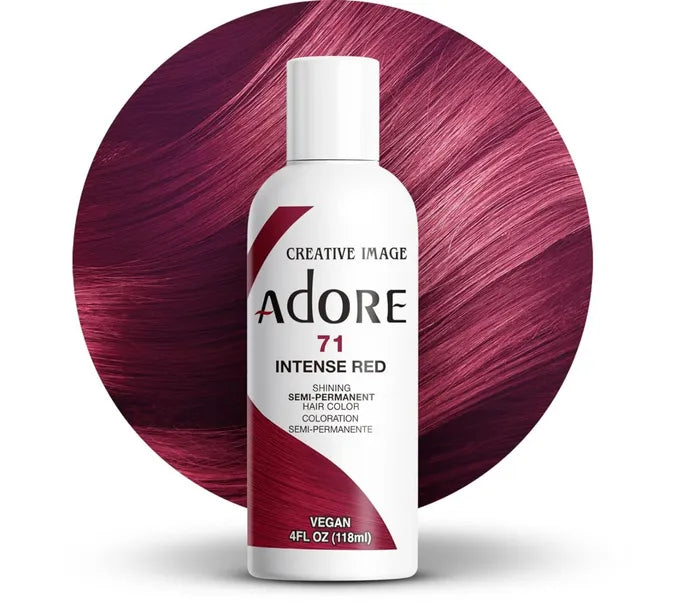 Adore Semi Permanent Hair Color 71 Intensive Red 118ml