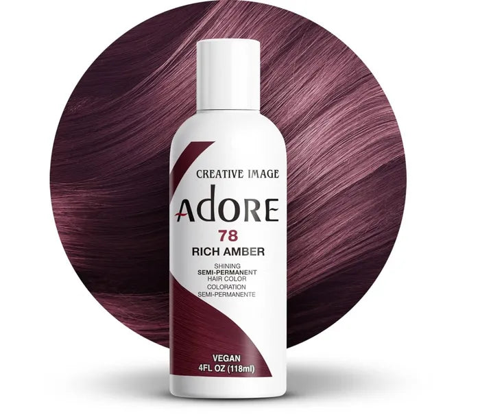 Adore Semi Permanent Hair Color 78 Rich Amber 118ml