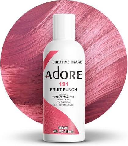 Adore Semi Permanent Hair Color 191 Fruit Punch 118ml